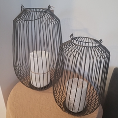 Portavela Fanal Alambre Negro 50cm mas Manija - comprar online
