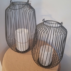 Portavela Fanal Alambre Negro 50cm mas Manija - tienda online