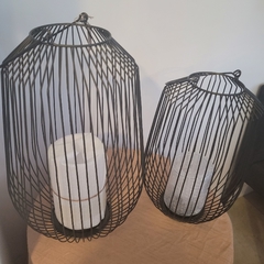 Portavela Fanal Alambre Negro 50cm mas Manija en internet