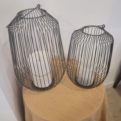 Portavela Fanal Alambre Negro 50cm mas Manija - comprar online