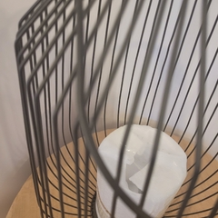 Portavela Fanal Alambre Negro 50cm mas Manija