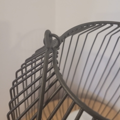 Portavela Fanal Alambre Negro 50cm mas Manija - tienda online