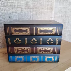 Antique Books Mix grande Set 4 libros 20x14x15cm en internet