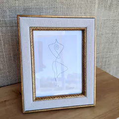 Velvet Portarretrato dorado y tela 15x20cm en internet