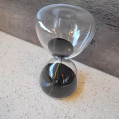 Canarias Grey Reloj de Arena negra 8x15cm - kazaru