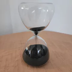 Canarias Grey Reloj de Arena negra 8x15cm - kazaru