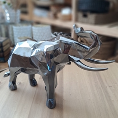 Elefante ceramica metalizado con detalles 2da seleccion 43cm - comprar online