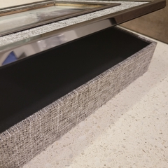 Caja Portarretato entelado gris 13x18cm M144 - kazaru