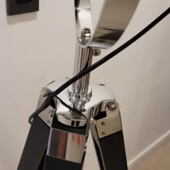 Lampara tripode reflector spot plata patas negras 150cm - comprar online