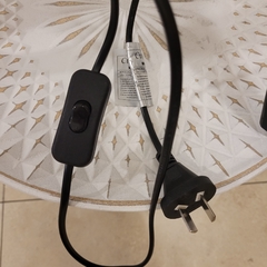 Lámpara de Pie Tripode negro y plata 70mm - comprar online