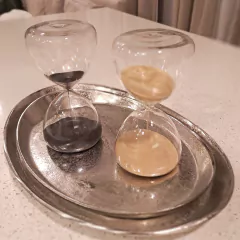 Centro de Aluminio Oval Chica 28x20cm