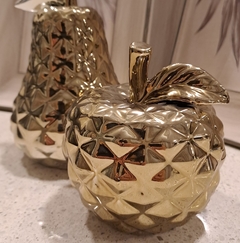 Imagen de Roja Gold Deco Manzana 10x10cm
