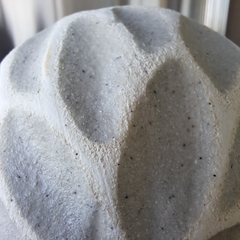 Esfera hojas grandes D12cm cerámica rústica - kazaru