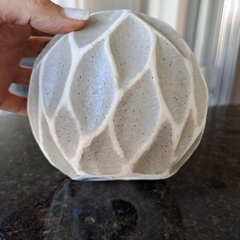 Esfera hojas grandes D12cm cerámica rústica en internet