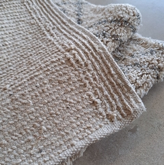 Alfombra de Baño Marroqui Rombos Grises Algodón 40x60cm - kazaru