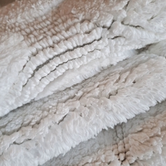 Alfombra de baño blanca vereda 50x80cm algodón - tienda online