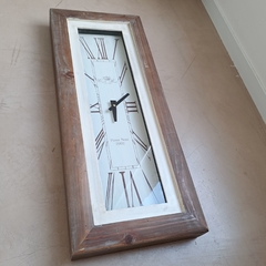 Reloj Zenith rectangular madera 68cm - kazaru