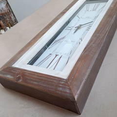 Reloj Zenith rectangular madera 68cm - tienda online