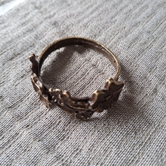 Juego de 12 servilleteros flores bronce viejo 3.5cm - tienda online