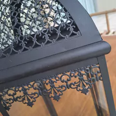 Farol Portavela Negro grande 73cm en internet
