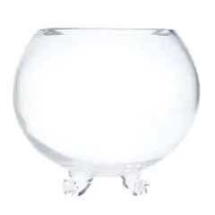 Florero copon de vidrio M 16cm