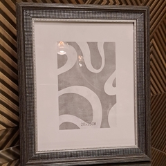 Portarretratos simil madera gris Arade Black 15x20cm - comprar online