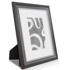 Portarretratos simil madera gris Arade Black 20x25cm