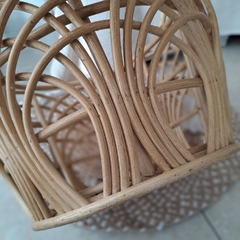 Imagen de Canasto ondas rattan 44x30cm
