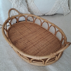 Bandeja oval varillas de rattan 47x35cm - tienda online