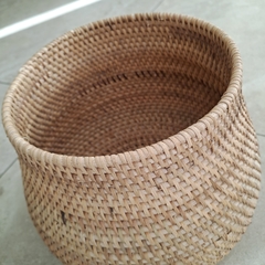Cesto portamacetas rattan natural 30x25cm en internet