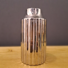 Florero Botellon Florero Plata Rayado 8x15cm industrial - comprar online