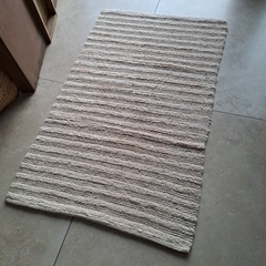 Alfombra de baño franjas XL ZHARA IVORY natural 70x120cm