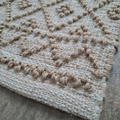 Alfombra Karla yute rombos beige marron 90x150cm en internet