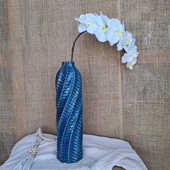 Florero jarrón helicoidal petróleo 47cm en internet