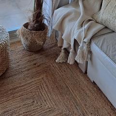 Imagen de Alfombra de yute trenzado natural rectangular L 230x160cm