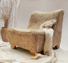 Sofa Puro de rafia tejida - comprar online