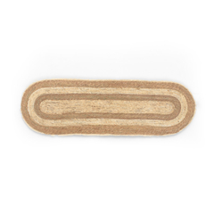Alfombra oval yute 145x45cm