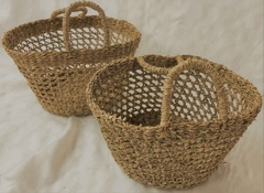 Cesta Calada Seagrass grande 33x22cm