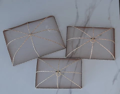 Juego de tres Tapas Rectangulares para Bandeja