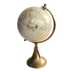 Globo Terraqueo Modern Base Metal