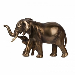 Adorno Elefantes dorado 33cm - comprar online