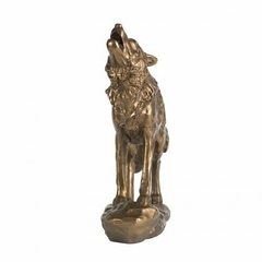 Escultura figura Lobo 28x28x12cm - comprar online