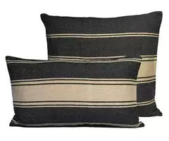 ALMOHADON BERMEO NEG/BEIGE 60X60