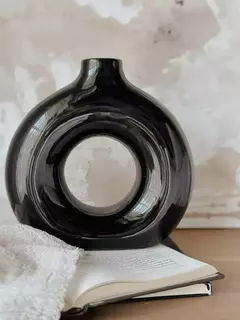 JARRON SANTORINI ESMALTADO NEGRO M