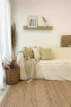 ALFOMBRA NEW BANGALORE yute trenzado natural rectangular 90X150cm