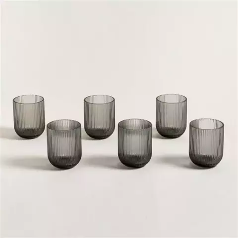 SET X6 VASOS BAJOS VIDRIO FUME 270ML