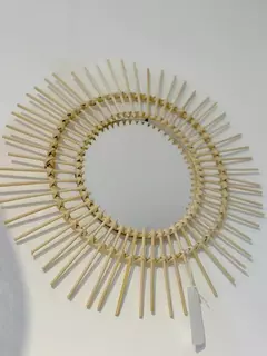 ESPEJO DE MADERA RATTAN 180203