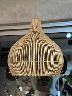 PANTALLA DE RATTAN NATURAL 120430