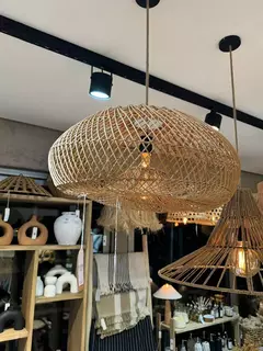 PANTALLA DE RATTAN NATURAL 221514 - comprar online