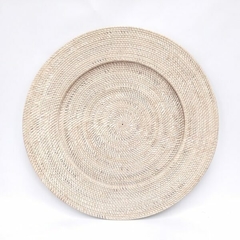 Plato de sitio blanco Soberbio XXL 80cm